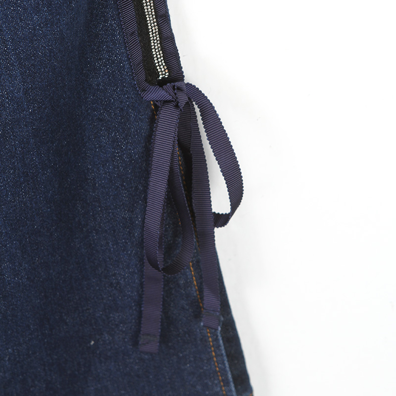 2018 thu đông mới Han Fan eo cao thon gọn quần lửng ống rộng nữ co giãn cộng với quần jeans nhung nữ hoang dã quần áo nữ hàn quốc