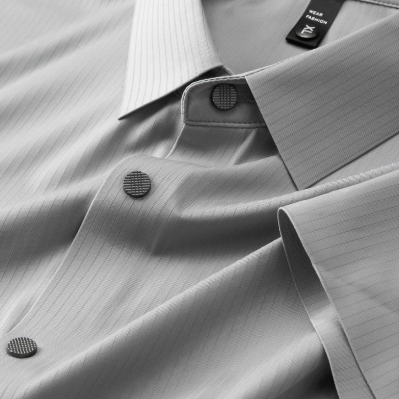 Short-Sleeved Shirt for Men 2025 Spring and Summer Business Casual No-Iron Anti-Wrinkle Elastic Seamless Ice Silk Long-Sleeved Shirt for Men Short-Sleeved Shirt for Men 2025 Spring and Summer Business Casual No-Iron Anti-Wrinkle Elastic Seamless Ice Silk Long-Sleeved Shirt for Men