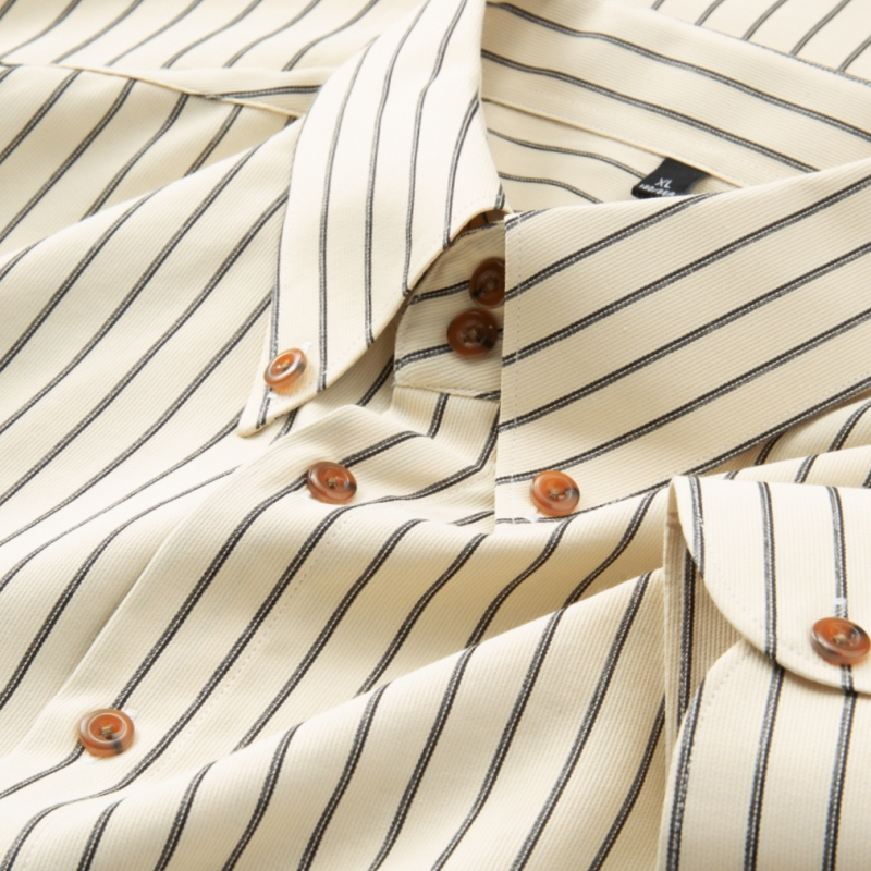 High-End Vertical Striped Men's Shirt, Spring and Autumn Style, Business High-End, Wrinkle-Free, Long-Sleeved, Slim-Fit Men's Shirt High-End Vertical Striped Men's Shirt, Spring and Autumn Style, Business High-End, Wrinkle-Free, Long-Sleeved, Slim-Fit Men's Shirt