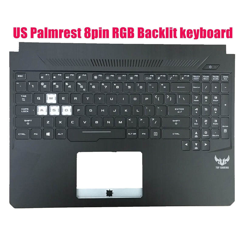 Full Original Us Keyboard with C Shell and Rgb Backlight for Asus Flying Fortress Fx86 Fx95 Fx505 Full Original Us Keyboard with C Shell and Rgb Backlight for Asus Flying Fortress Fx86 Fx95 Fx505