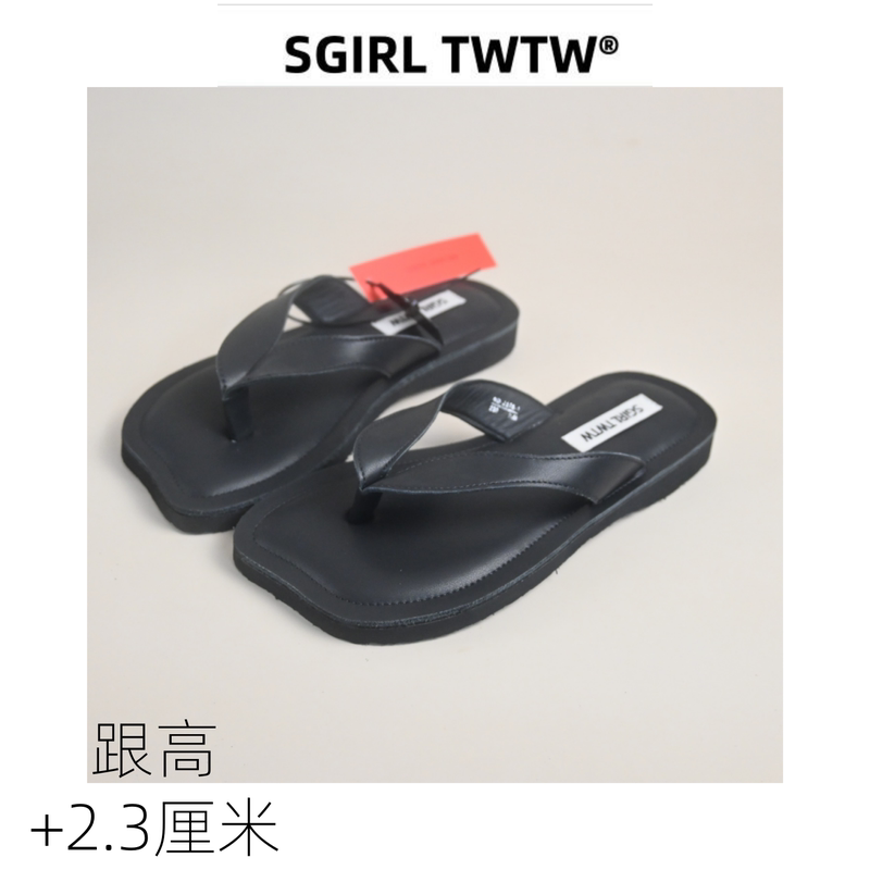 Sgirl Personalized Mango-Toe Flip-Flops for Women 2026 New Style Lightweight Flat-Soled Slip-On Beach Sandals for Outdoor Wear
