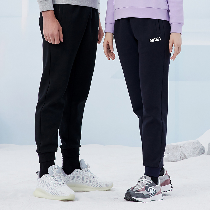 Exploring NASA joint trousers outdoor autumn loose-fitting casual sports pants men's running knitted couple sweatpants
