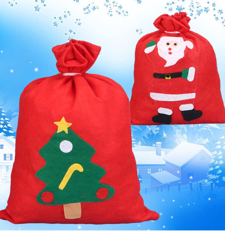Christmas candy gift bags Christmas Eve Apple bag creative Christmas old man handbag gift bag big bag