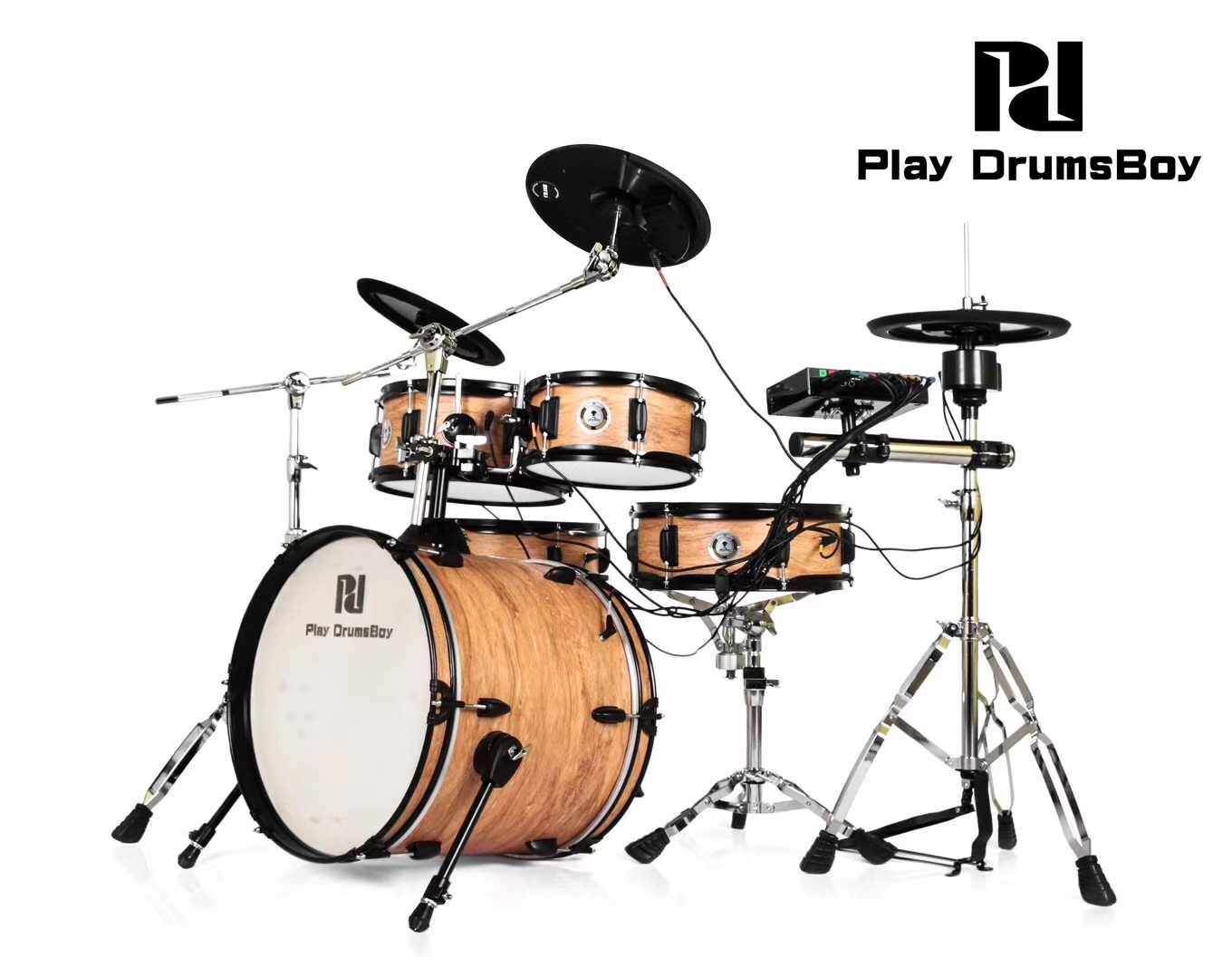 PDX-2000 series real electric combined with five drums, electric drum, electronic drum, electric drum set, electric jazz drum, free stool