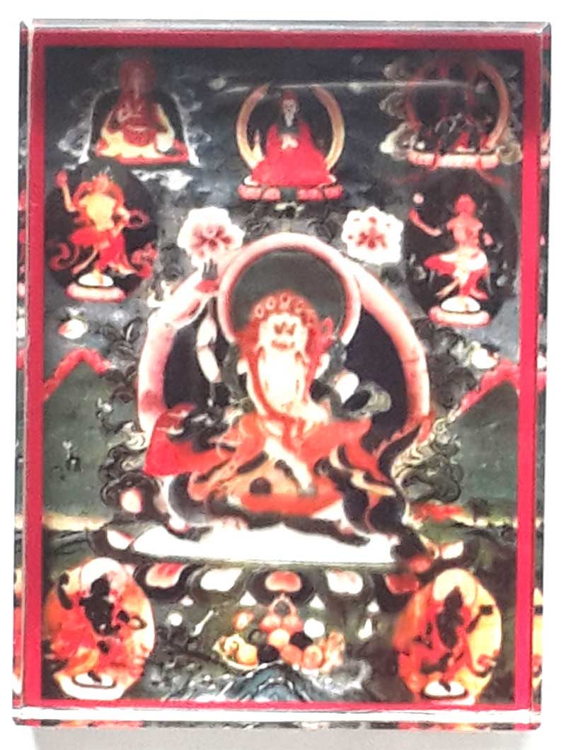 Bai Qiu Gong Bodhisattva Crystal Fittings 6*8CM double glass boutique scratch anti - wear