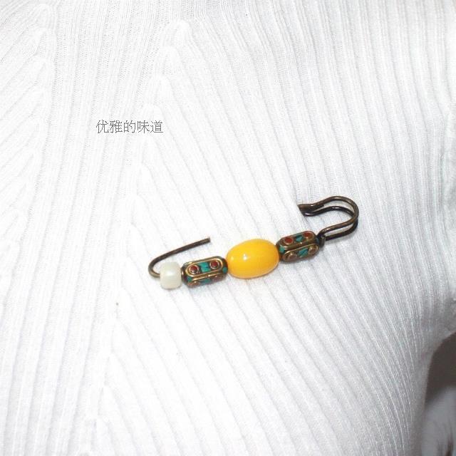 Vintage dân tộc gió trâm áo khoác phụ kiện Bodhi áo len lớn pin áo len lớn pin khâu cố định quần áo - Trâm cài ghim cài áo vest nam cao cấp
