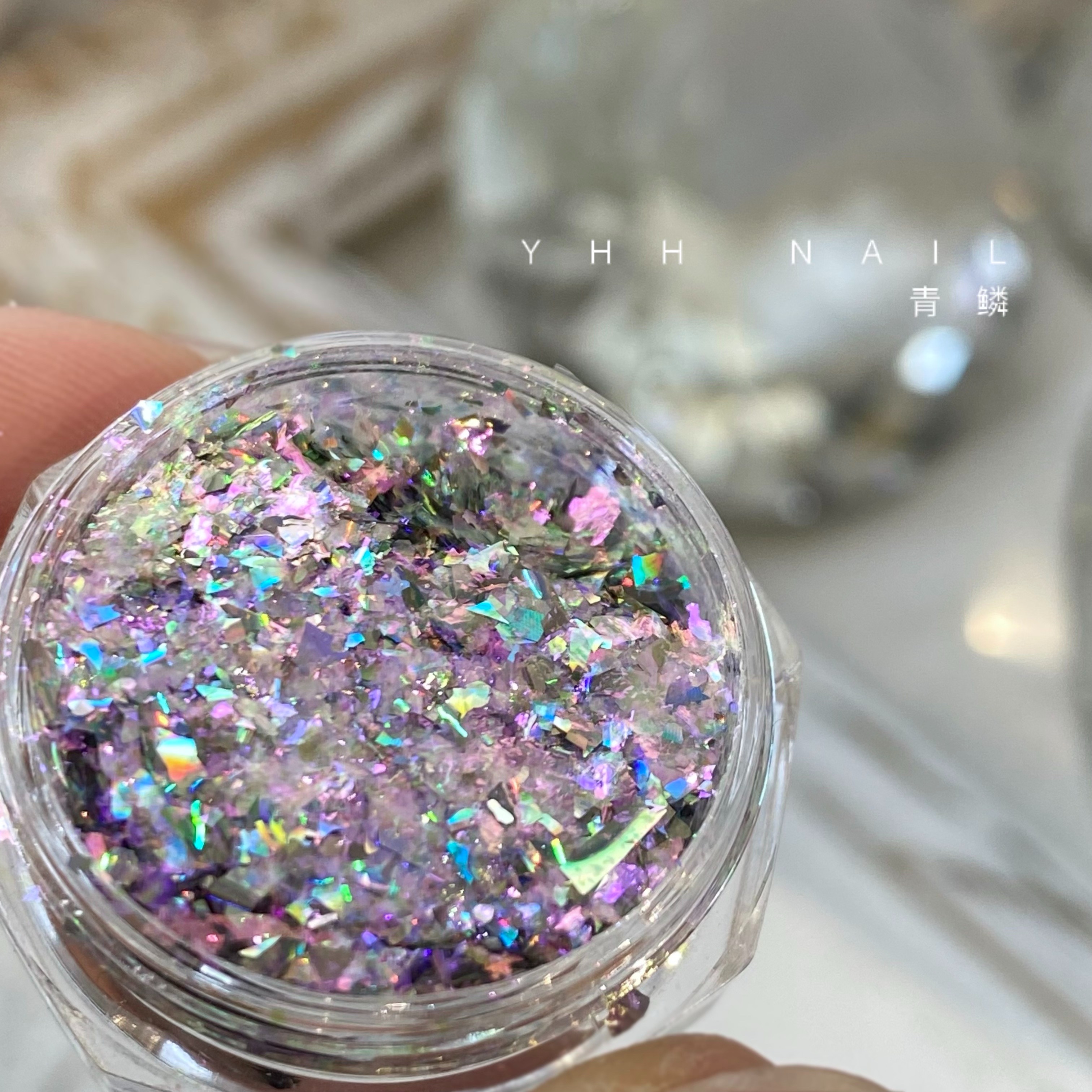 Cherry and YHH (green squalid) ultra-beautiful polarized Euro Pooh powder dotted with meme-pink-Taobao