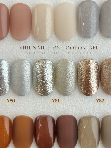 Yhh Yinghe 103 Набор цветных клеев Консервированный цветной клей Ингредиенты Безопасные 5 г Клей для фототерапии Полный набор клея для лака для ногтей