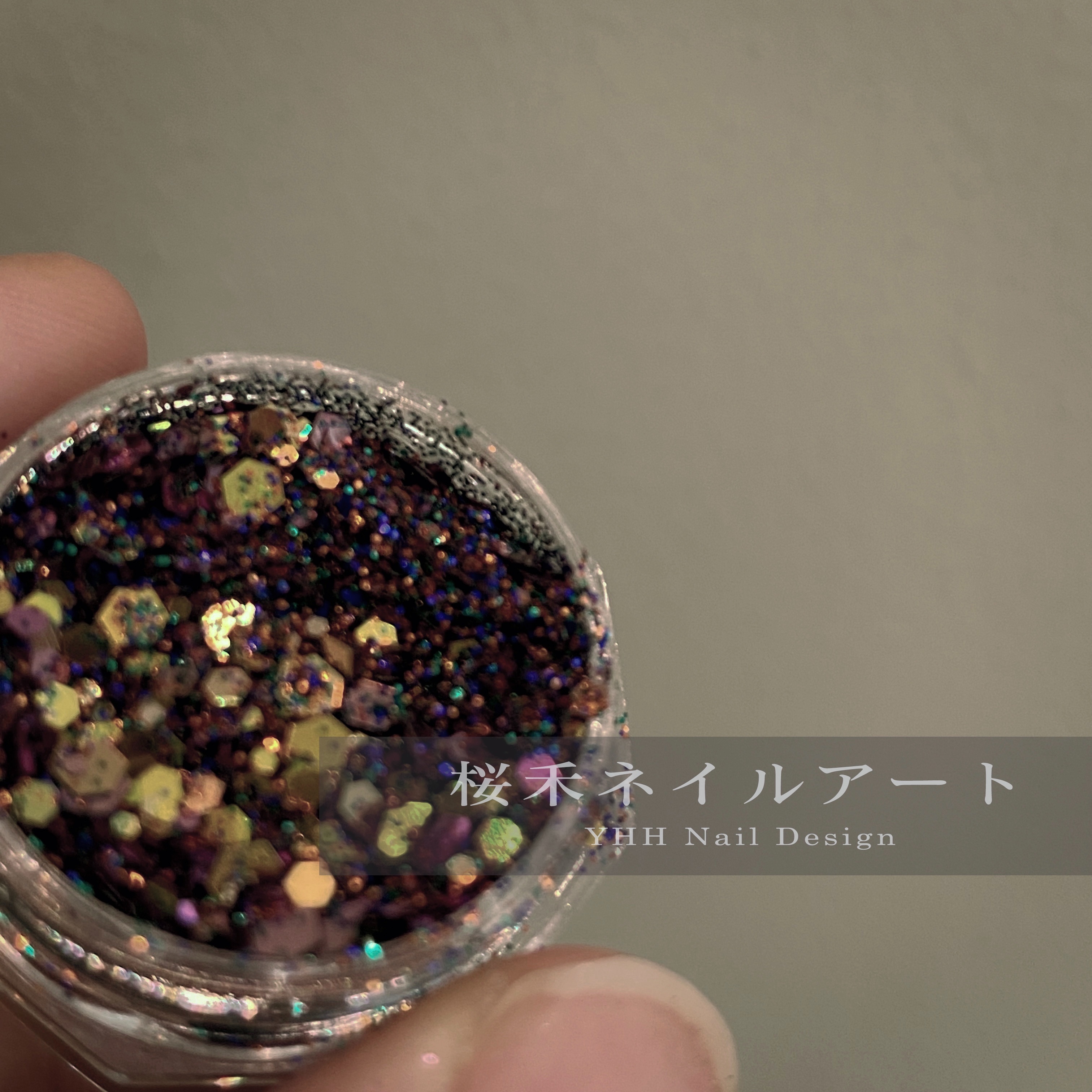 Sakura Hemi Glitter (10# colorful) fine powder sequin polarized pearlescent mixed powder limited powder