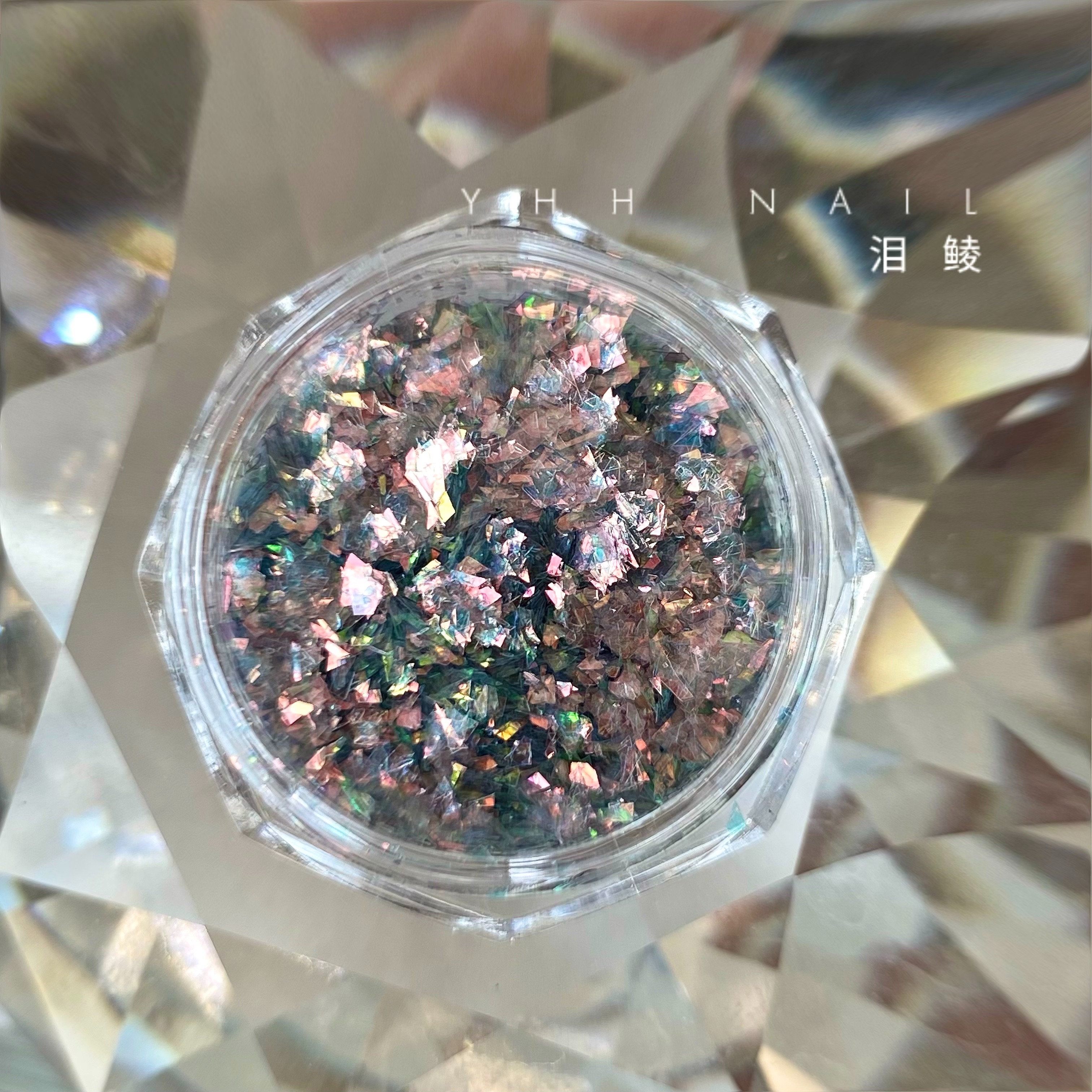 Cherry and mealto pink (tears) fine powder bright sheet polarized pearlescent EuroPoe powder qualified powder