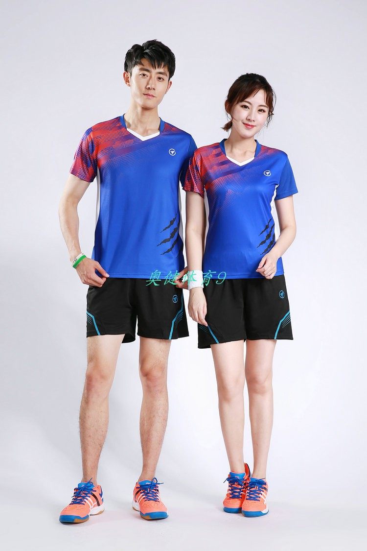 2019 New Light Board Badminton Suit Suit Breathable Speed Dry Men And Women's Table Tennis Suit Group Purchase Customized