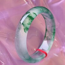 The current life of ice type jade jade bracelet female natural Burmese jade jade tianshan the jade circle of the red round flowers bracelet