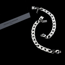 This year 925 pure silver bracelet in Europe and the United States hip hop street a small and individualized luxury to make old Cuban chain gifts