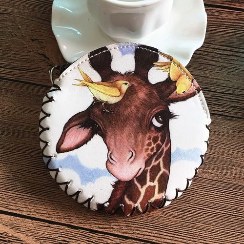 Креативный маленький кошелек, сумка через плечо, мультяшный бумажник, свежая небольшая сумка, ретро ключница, монеты, простой и элегантный дизайн