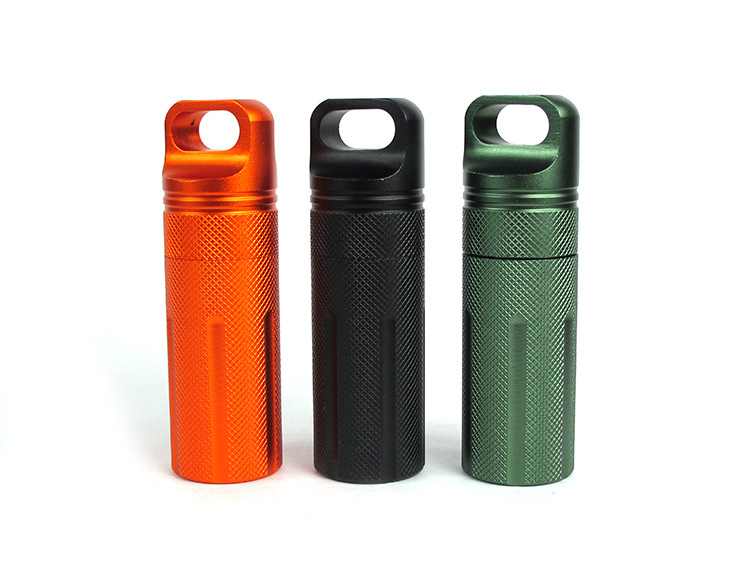 Outdoor EDC receives three grade hard oxidation waterproof warehouse sealing water resistant tank moisture resistant medicine bottle
