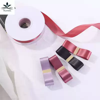 Milan 2 5cm polyester fiber ribbon solid color ribbon flower packaging ribbon diy handmade decorative bow