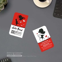 Adult product store business card design customized love hotel underwear bra weight loss and slimming lady card design