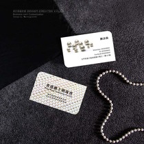 Pearl business card professional jewelry shop accessories design custom processing company PVC frosted card