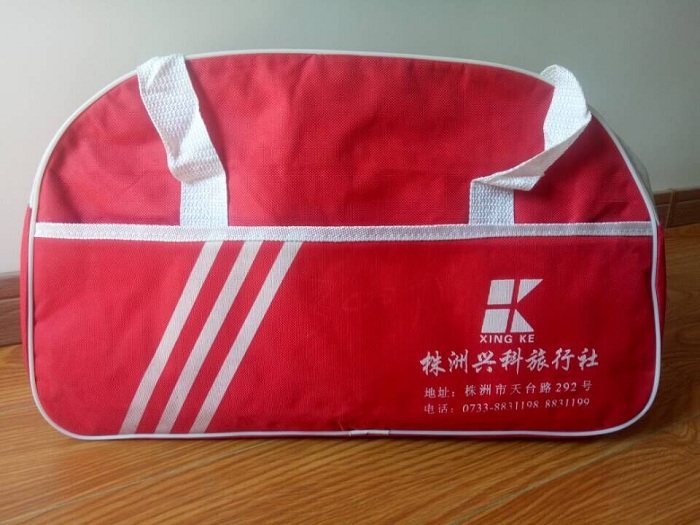 Custom advertising travel bag travel agency handbag custom shoulder messenger bag tote bag wholesale printed logo