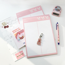 BlankLabel learning paper B5 checkbook 50 pages study notes girl heart INS INS