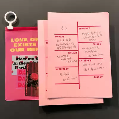 BlankLabel bull Weekly memo pad week plan post-it notes this memo