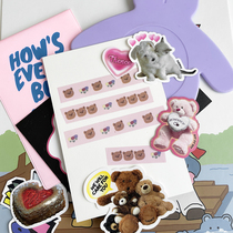 BlankLabel Cub Cute series and paper tape summer fresh INS hand painted decorative tape