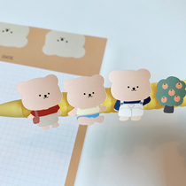 Spot) cute bear theme stickers ins Korean designer brand hand account material computer stickers