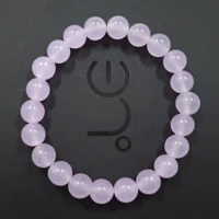 S473 Light Purple Chalcedony Single Circle 8 мм