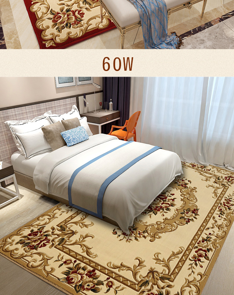 Thảm lớn phòng khách thảm phong cách châu Âu bàn cà phê mat giường sofa phòng ngủ đầy đủ cửa mat hình chữ nhật hộ gia đình thảm sàn - Thảm thảm nhà