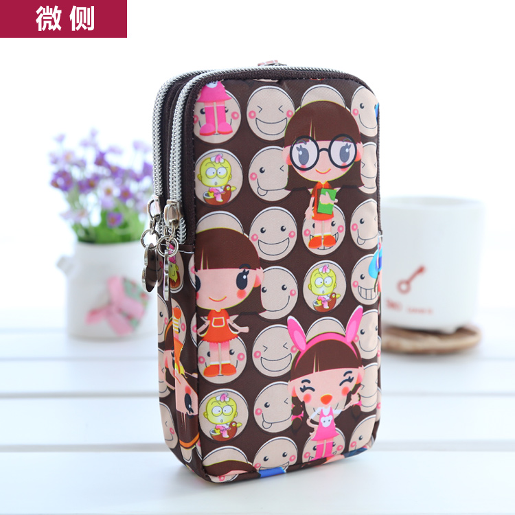 Túi điện thoại di động nữ 2018 new mini bag purse mùa hè cánh tay túi điện thoại di động treo cổ dễ thương cổ tay túi cặp đeo chéo nam