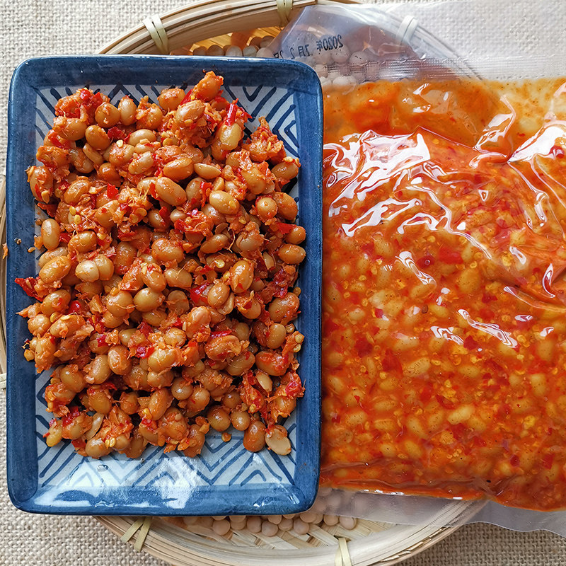 2 bags * 248g Chongqing gingerbread sauce with a small dish to mix with chopped red pretzels and chopped ginger and harrowing soft beans to taste