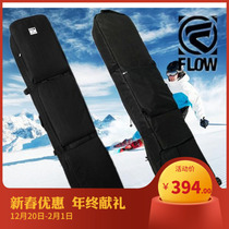 FLOE can be loaded with two snowboard bags Veneer double shoulder straps Wheel silent wheel ski bag snowshoe bag