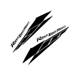 Yamaha, наклейка, светоотражательные водонепроницаемые светоотражающие педали