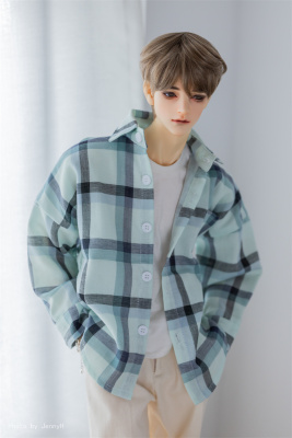 taobao agent [Kaka Planet] BJD baby clothes men's casual shirt 4 points 3 points Uncle plaid shirt