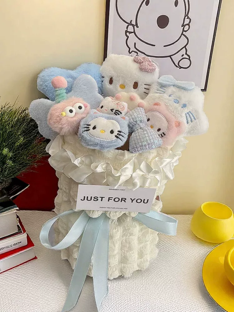 Подарки на день рождения для девушек, мультяшные букеты Hello Kitty, Hello Kitty Kurome, подарки для парней и девушек