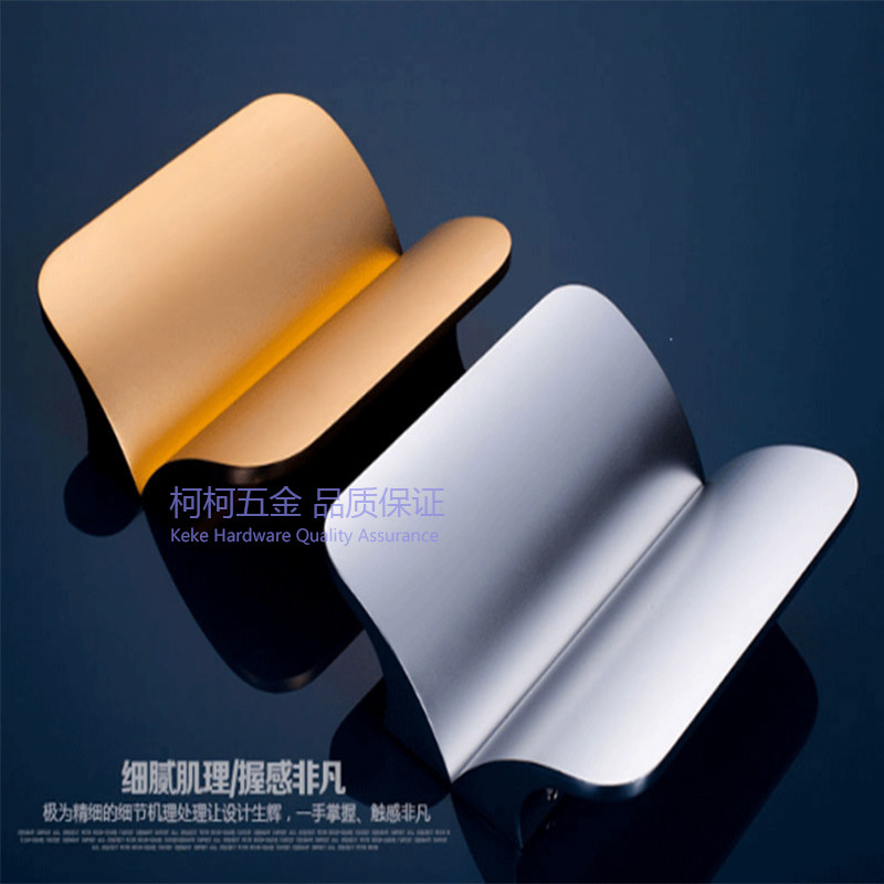 Simple tempered glass door handle wood door sliding door knob door handle Ming-fit aluminium alloy solid oxidation handle