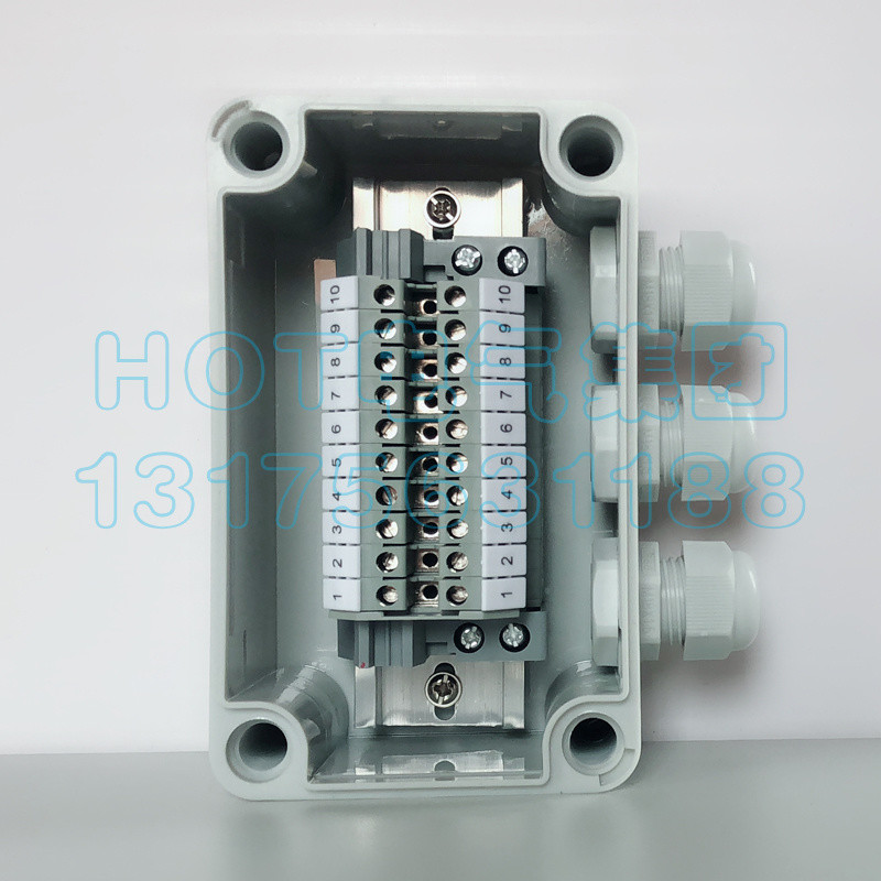 abs plastic outdoor waterproof junction box with terminal power distribution box engineering case sealed box cable distribution wire box