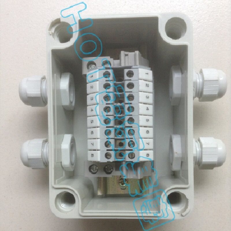 Two-in-two-out outdoor waterproof junction box with terminal power supply overwire box work control box junction box wire splitting wire box