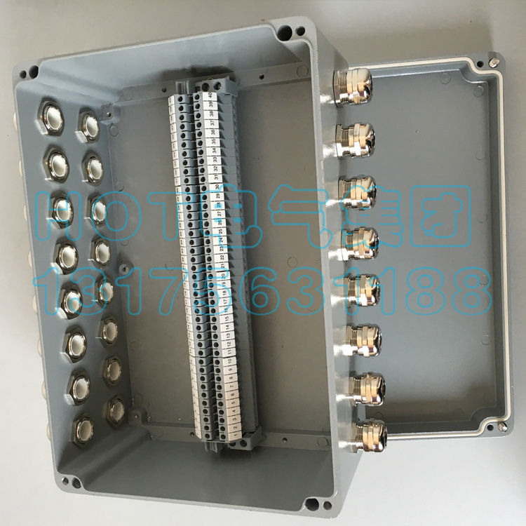 8 ink 16 out explosion proof box with terminal cast aluminum waterproof box power over wire box converter box cable division box