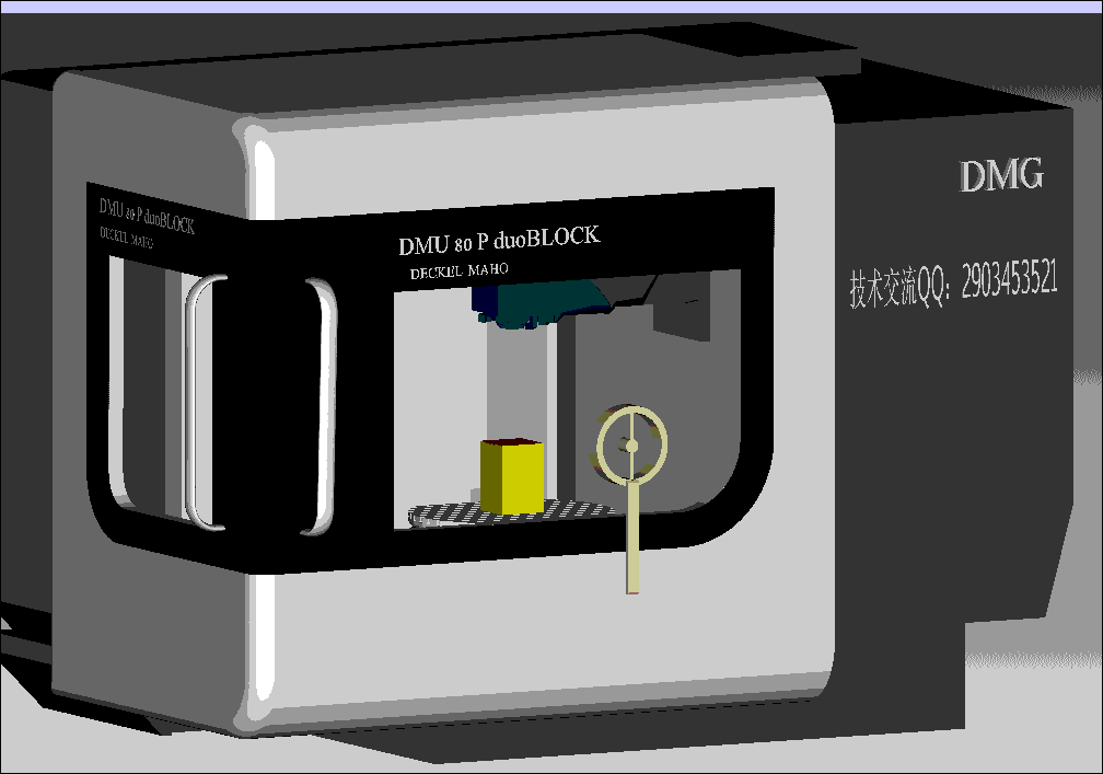 dmu 80 P 3D model Five axis Model Mazak 5 axis model Demagi 5 axis model