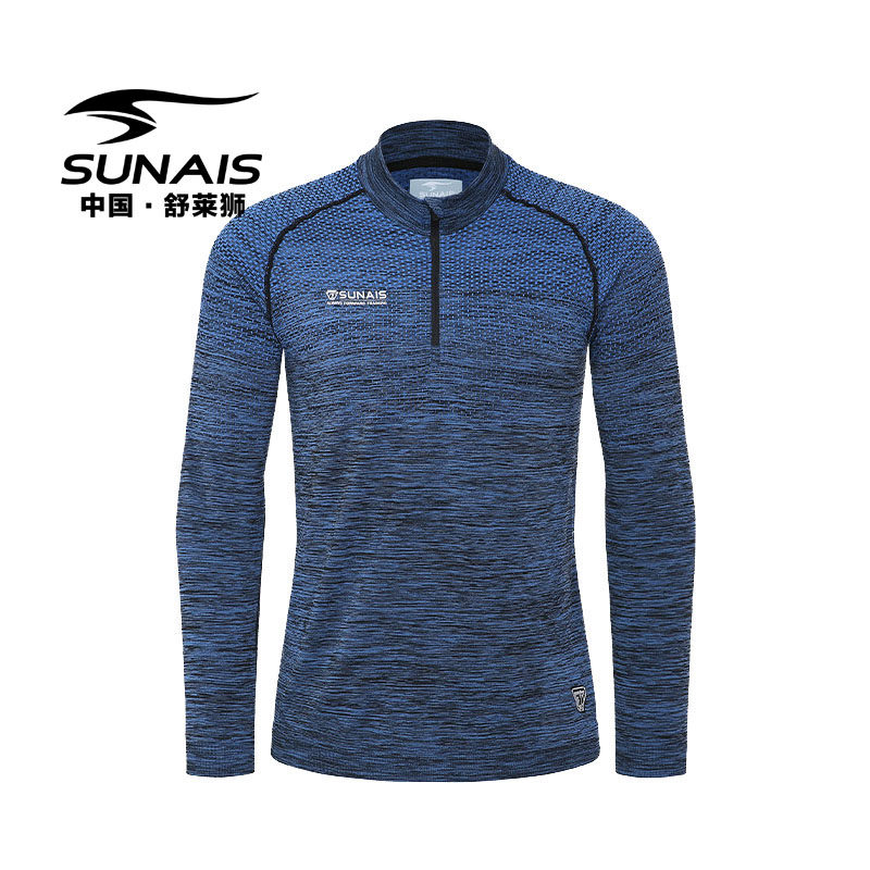 Shule Lion Seamless Integrated Weave Training Sports Suit Football Running Sports Comfort Soft And Breathable Long Sleeve Blouse
