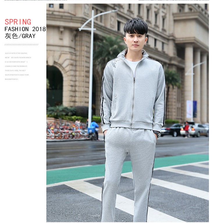Xuân 2019 mới nam và nữ quần dài tay thể thao phù hợp với cặp đôi đồng phục nhóm quần áo lớp in vuông nhảy - Thể thao sau bộ nỉ nike