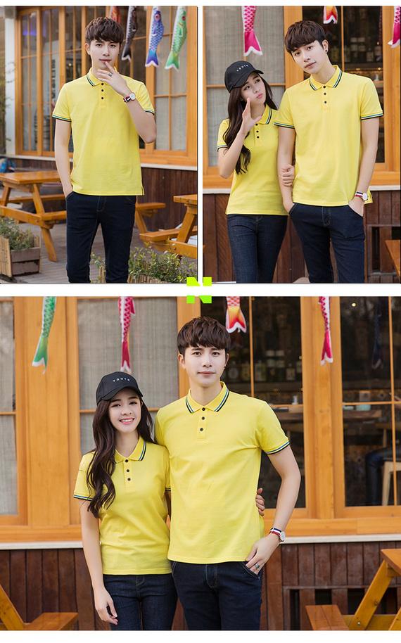 Quảng cáo văn hóa áo polo tùy chỉnh mùa hè nam nữ cotton ve áo ngắn tay in quần áo công sở quần yếm áo phông tùy chỉnh áo thun nam có cổ lacoste