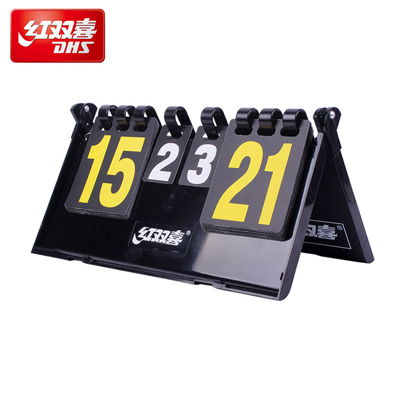 Red Double Happiness Table tennis Racket box flop F504 Game training scoreboard Mini folding scoreboard