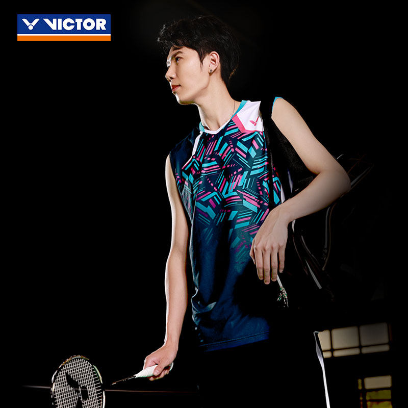 VICTOR Wikdo Victory International Player of the Day Series Men and women Badminton Uniform Speed Dry Knit T25001