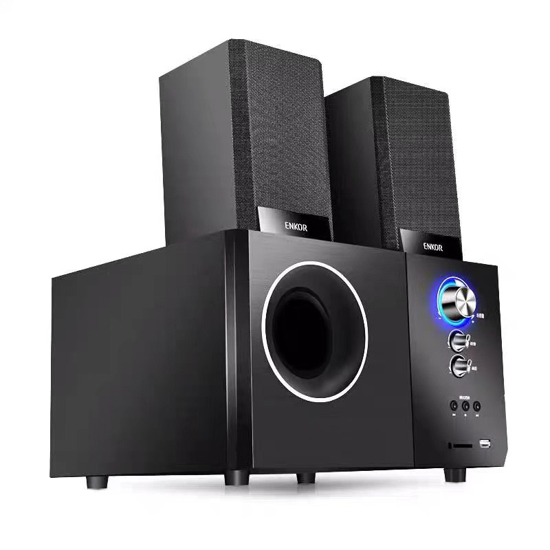 ENKOR S2880b Home Desktop Laptop Subwoofer 2 1 Multimedia Bluetooth Speaker