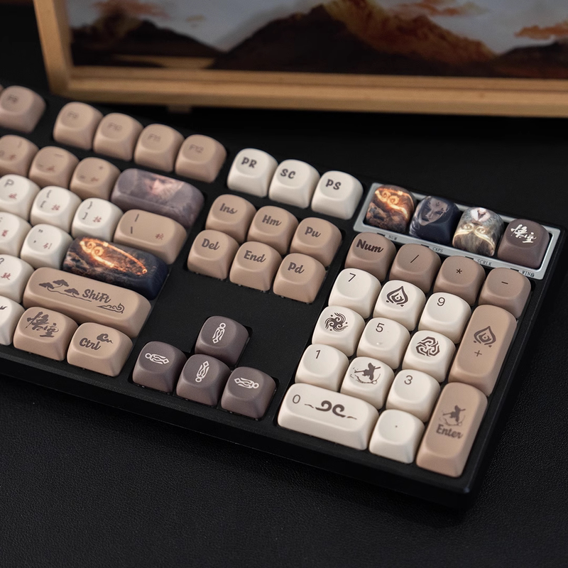Tumao Black Myth Wukong Yg/M108 Key Mechanical Keyboard Three-Mode Wireless Bluetooth Silent Mahjong Sound E-Sports