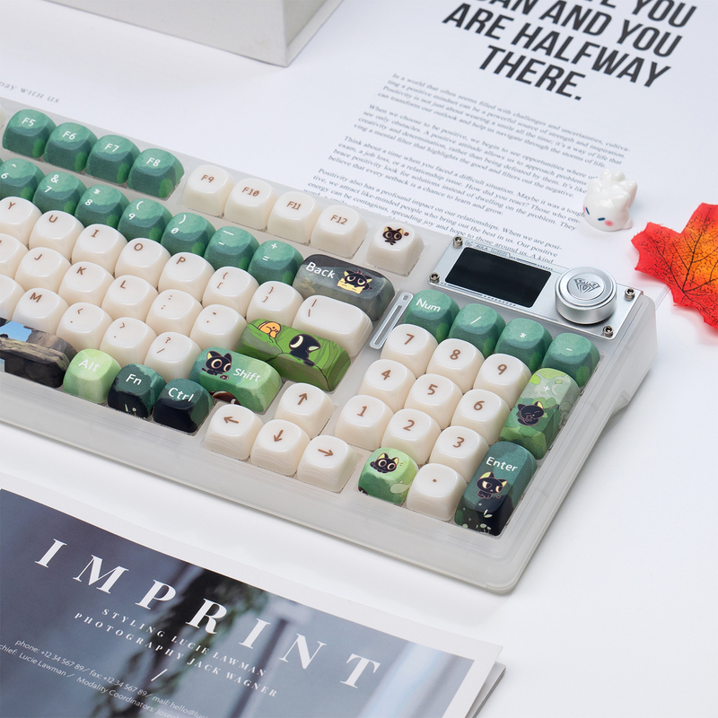 Wolf Spider F98Prov3 Transparent Customized Mechanical Keyboard Three-Mode Wireless Bluetooth Mahjong Sound Mog Keycap Ceramic