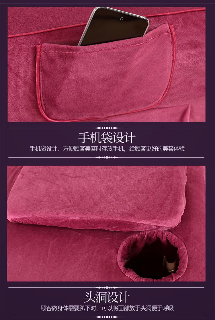 nhỏ gọn vẻ đẹp san hô nhung nhung bedspread denim pha lê SPA bảng thẩm mỹ viện massage dầu gội đầu châu Âu có thể được tùy chỉnh - Trang bị tấm mua khăn trải giường spa