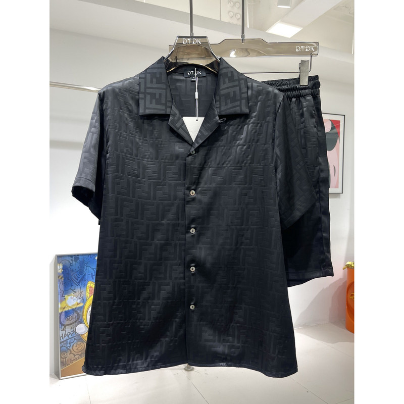Rose Satin Pajamas for Men 2026 Summer Couple High-End Letter Print Short-Sleeved Home Ice Silk Set